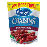 美国进口 优鲜沛Ocean Spray Craisins 蔓越莓干 红石榴味 340g